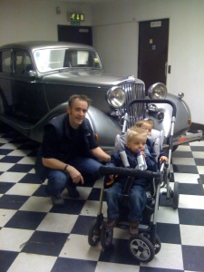 Luke, Sam and me at The glasgow Transport Museum today